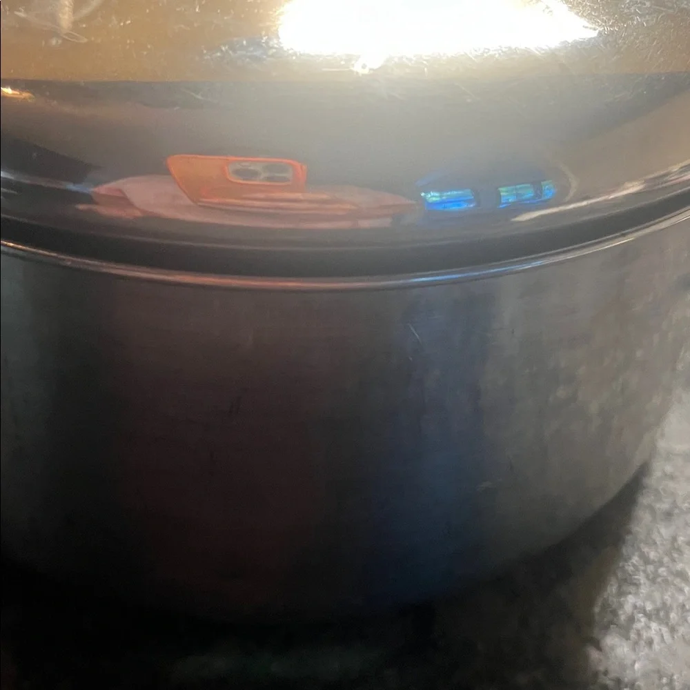 Vintage 6 quart Farberware stock pot with lid. Like new. Still very shiny